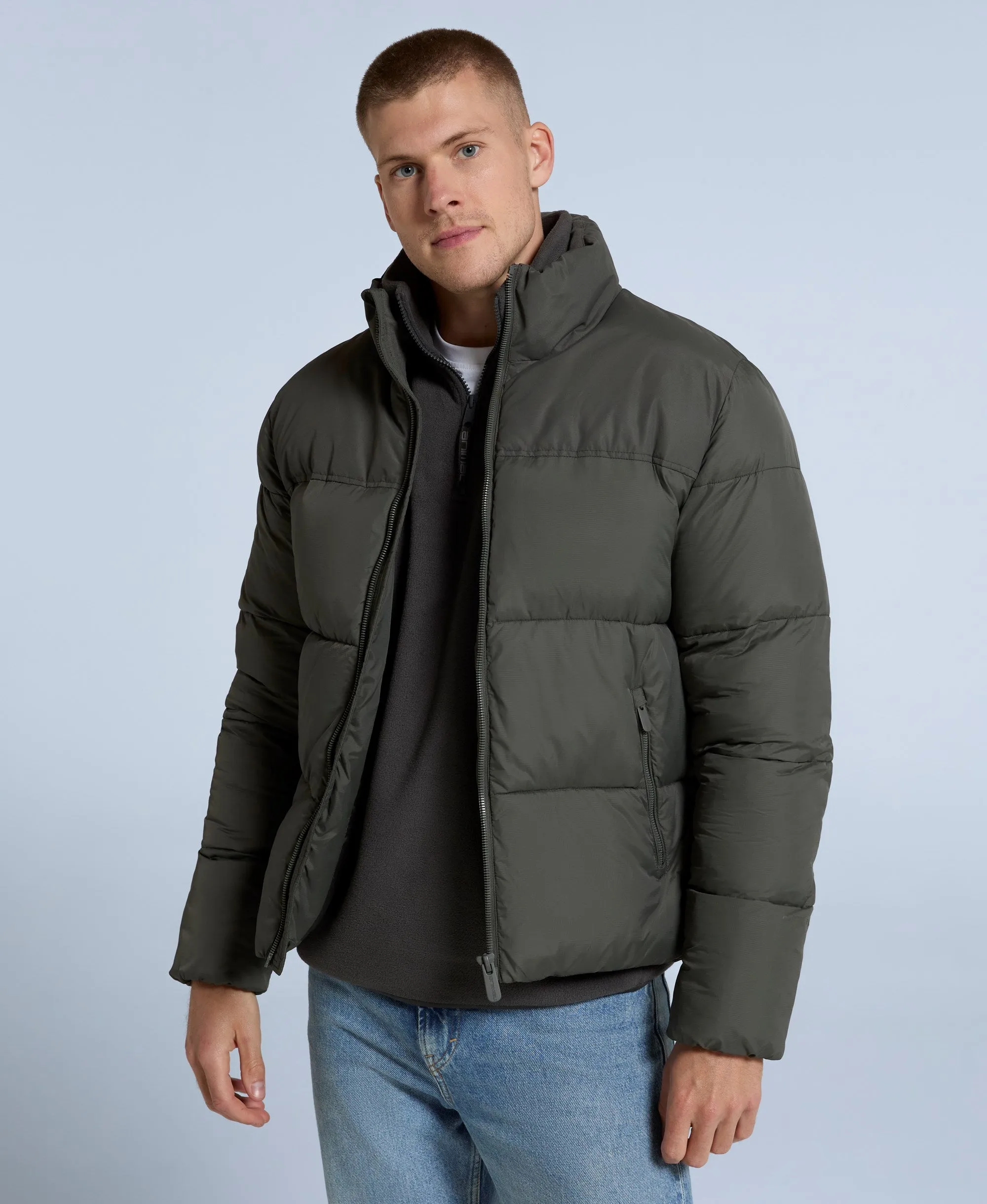 Volt Mens Padded Jacket - Dark Khaki