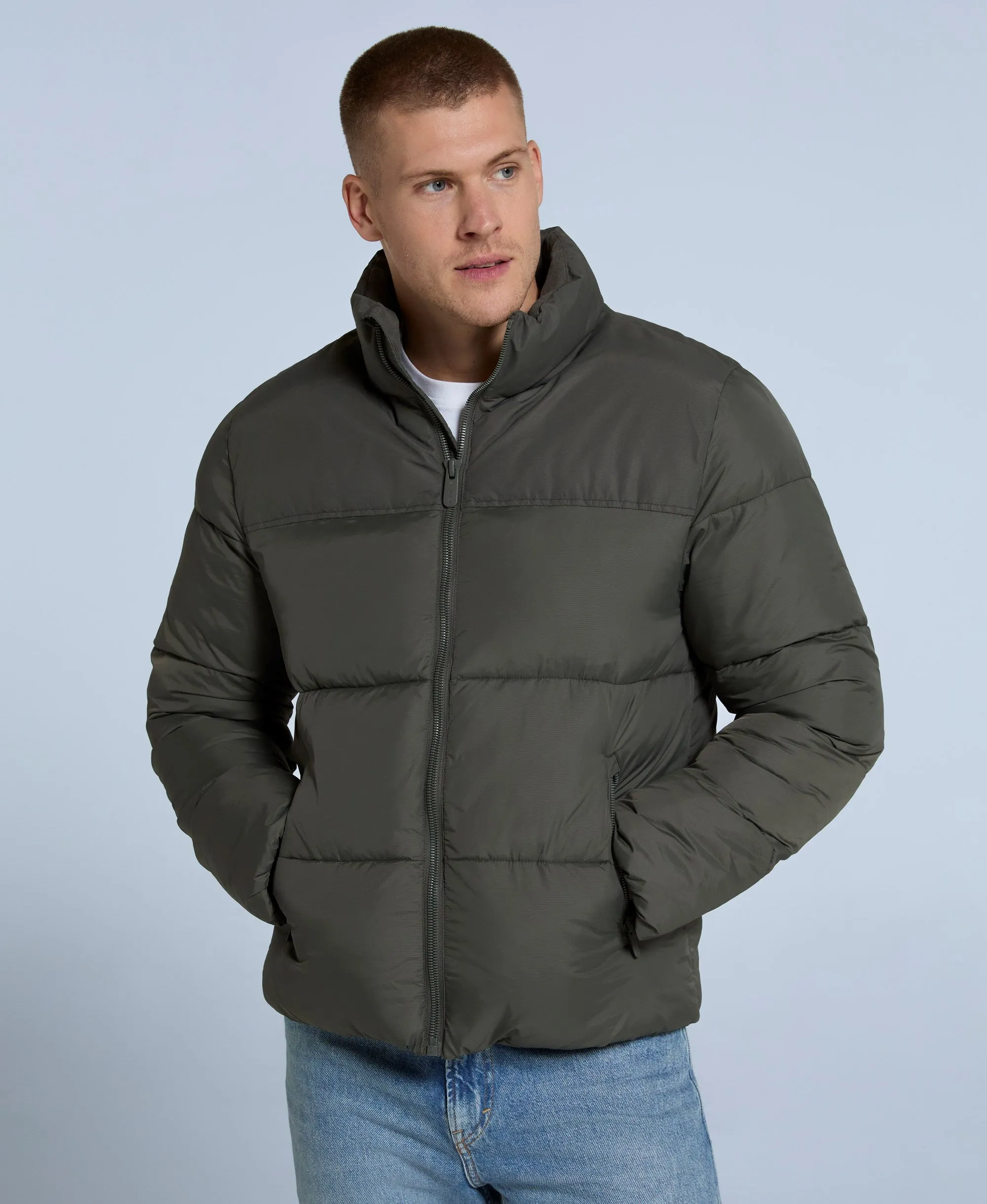 Volt Mens Padded Jacket - Dark Khaki