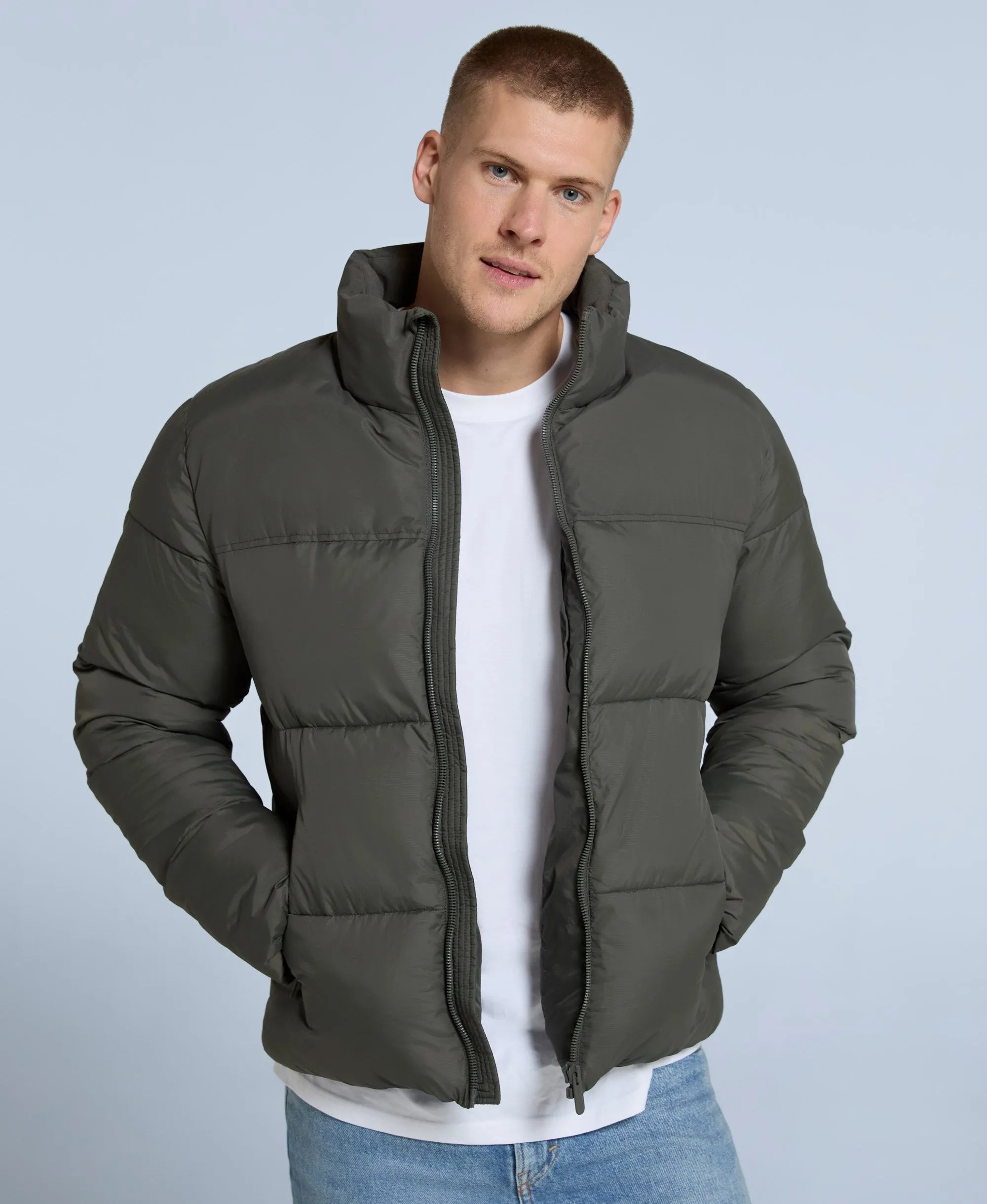 Volt Mens Padded Jacket - Dark Khaki