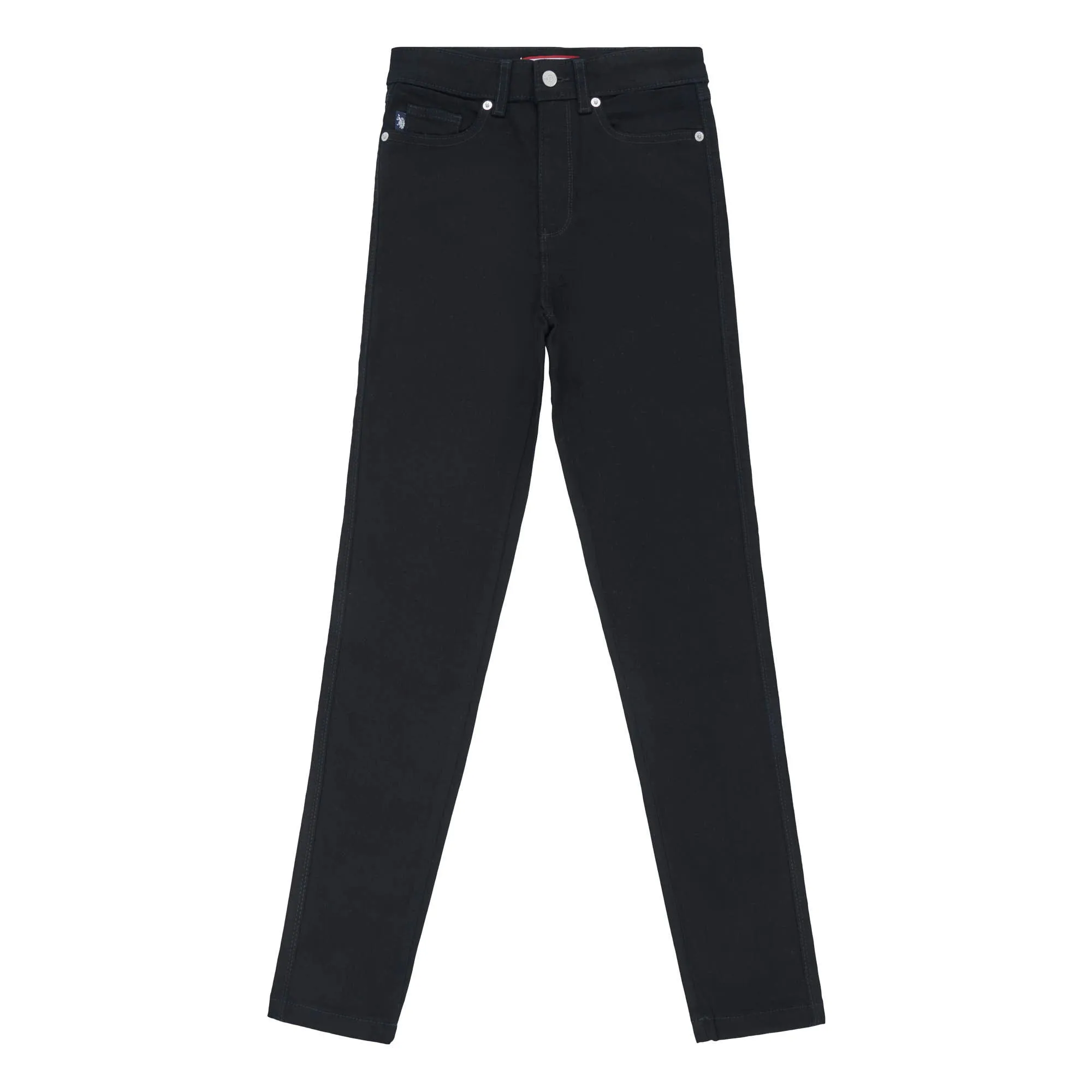 Womens Skinny Fit Denim Jeans in Black Rinse