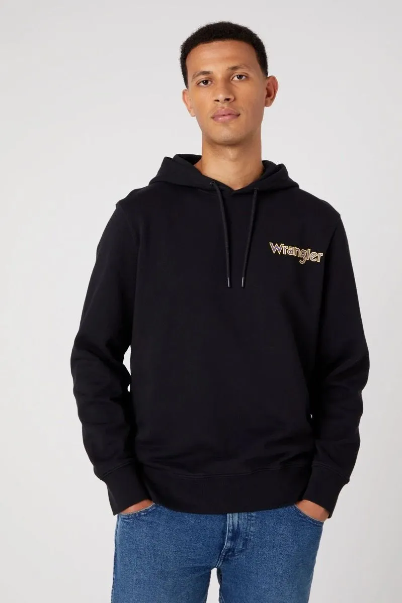 Wrangler Graphic Logo Hooded Sweatshirts Black