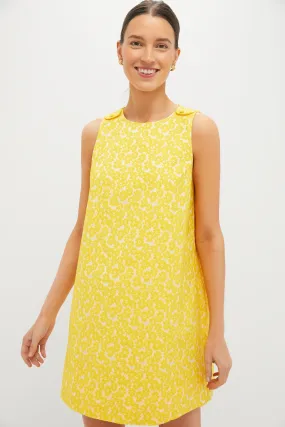 Yellow Daisy Jacquard Grace Dress