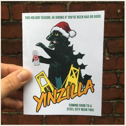 Yinzilla Holiday Card