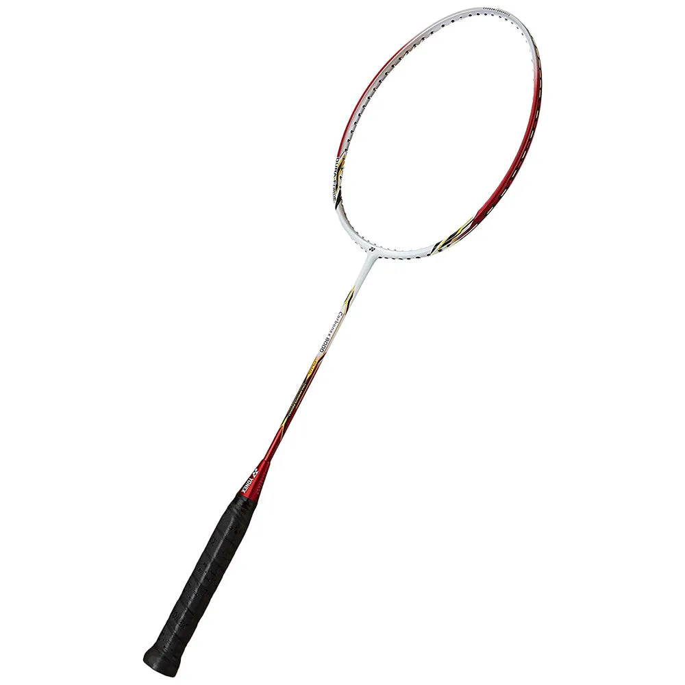 YONEX Carbonex 8000 Plus Strung Badminton Racquet (White/Red)