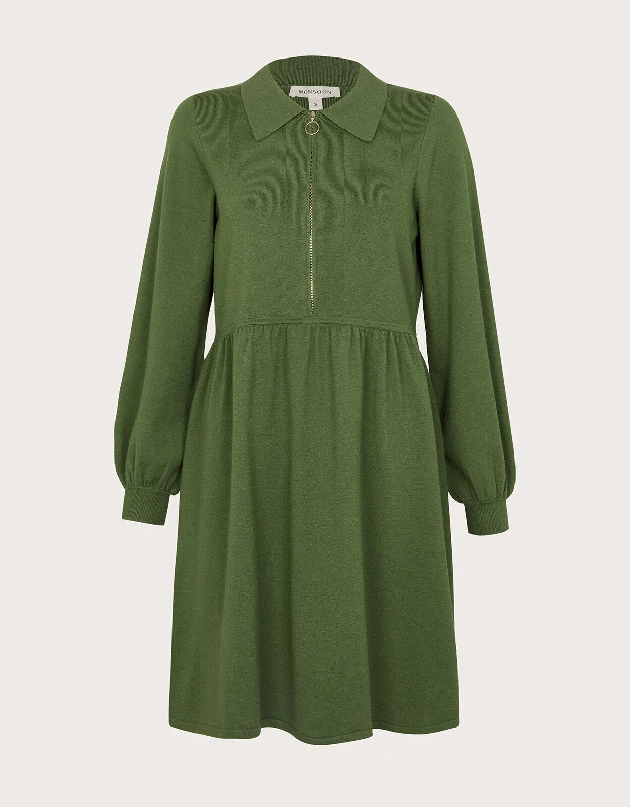 Zelda Zip Dress Green