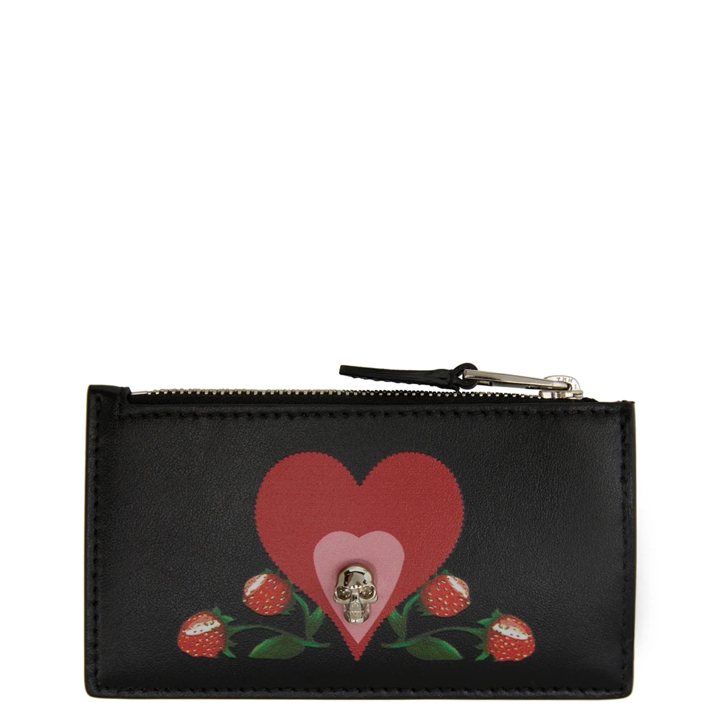 Zip Cardholder Heart, Black