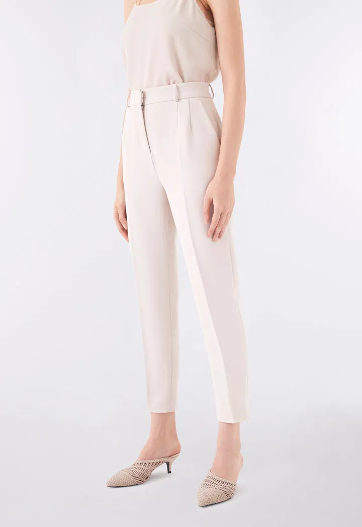 Zipped Cuff Semi Slim Trouser